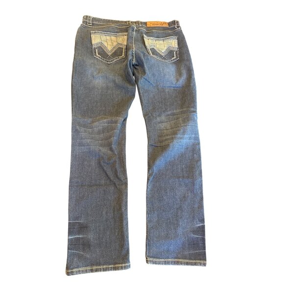 Vaccari Alligator Jeans Denim Straight Leg Blue Jeans 38 x 34 - Picture 5 of 7
